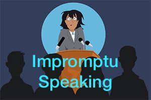 NOVEMBER IMPROMPTU SPEAKING WORKSHOP!