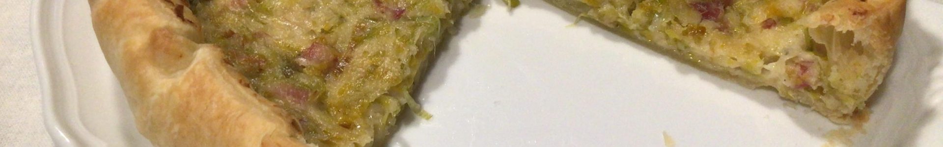 Easy and Fast Leek Tart with Bacon