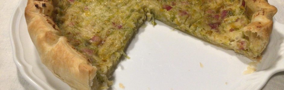 Easy and Fast Leek Tart with Bacon